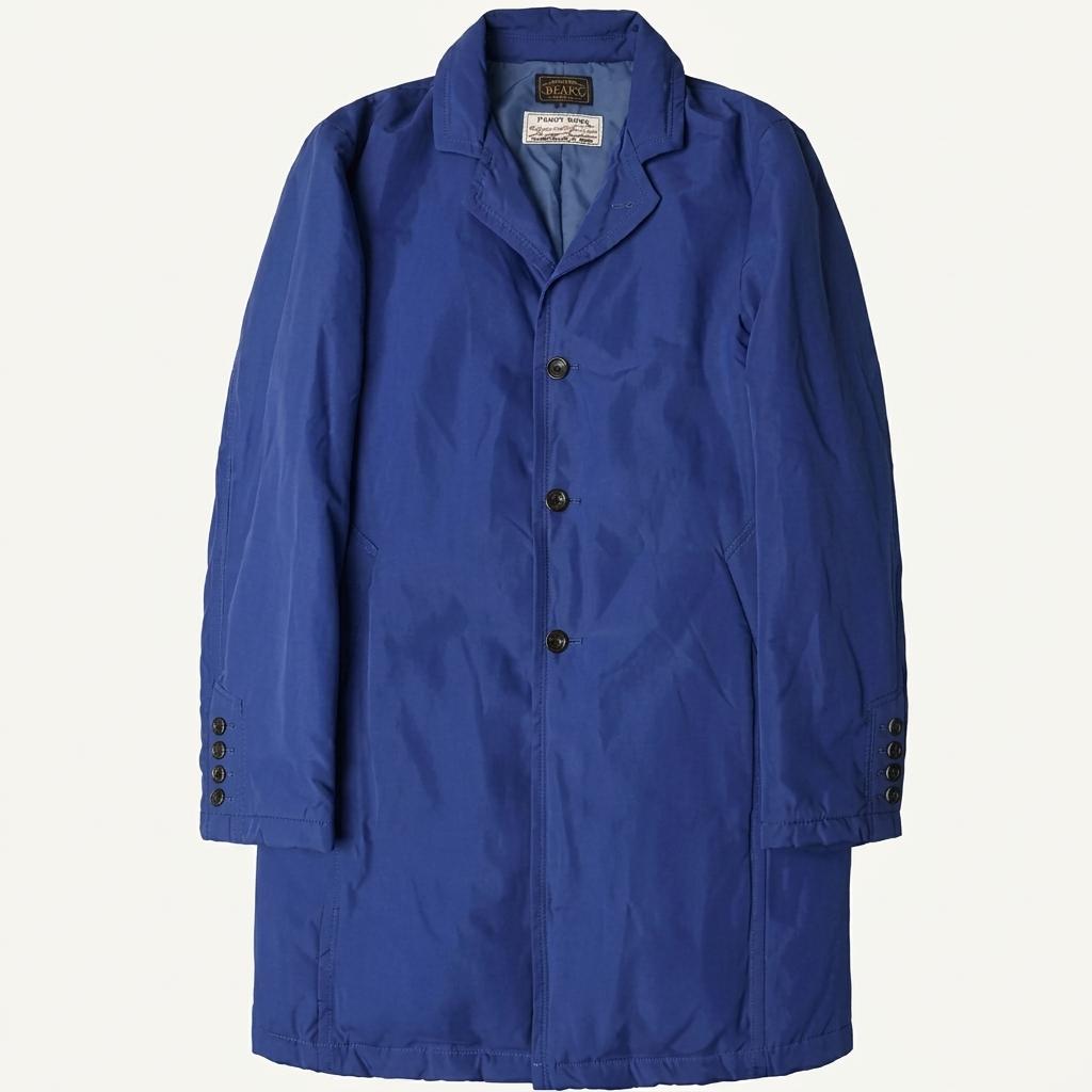 빔즈 플러스 [Beams +] 피네스트 다운 블루 패딩 코트 1