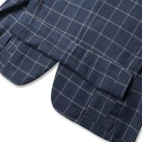 꼬르넬리아니 [Corneliani] 린넨 울 실크 이태리 체크 스포츠자켓 5