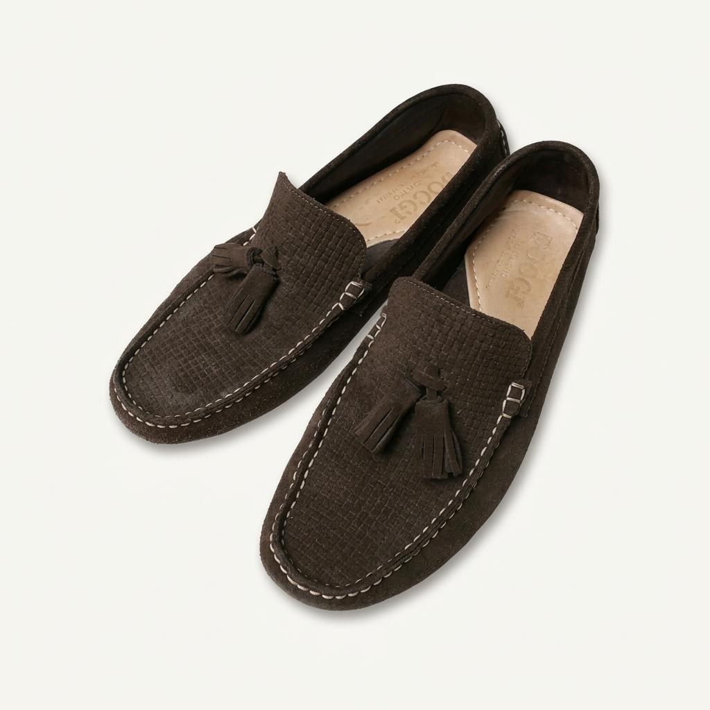 보기 밀라노 [Boggi Milano] 브라운 스웨이드 드라이빙 테슬로퍼 1