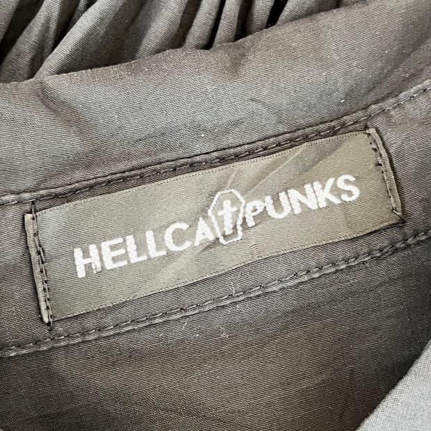 HELLCATPUNKS 고딕 아일렛 디테일 셔츠 원피스 8