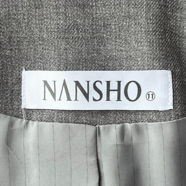 NANSHO 골드버튼 레트로 배색 그레이 자켓 6