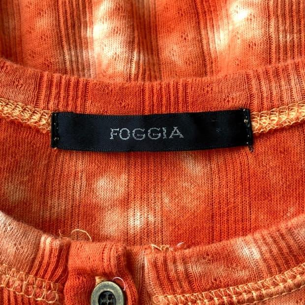FOGGIA 선셋 오렌지 타이다이 티셔츠 8