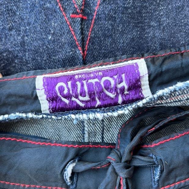 CLUTCH 레드 스티치 데님 스커트 7