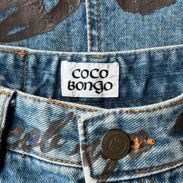 COCO BONGO Y2K 프린팅 데님 스커트 9