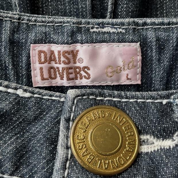 DAISY LOVERS 플라워 자수 데님 플리츠 스커트 8