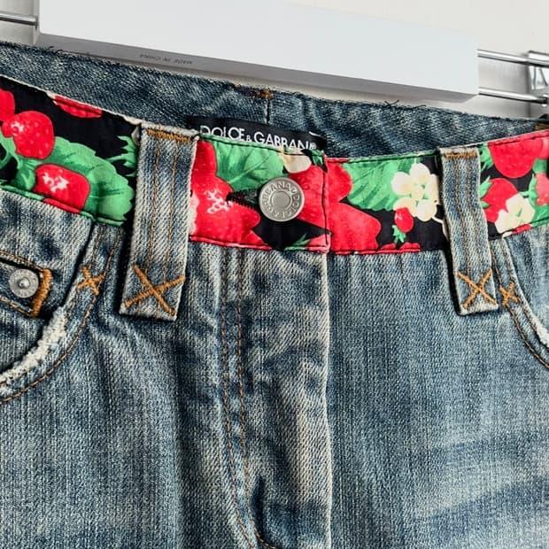 Dolce & Gabbana  스트로베리 데님 스커트 3