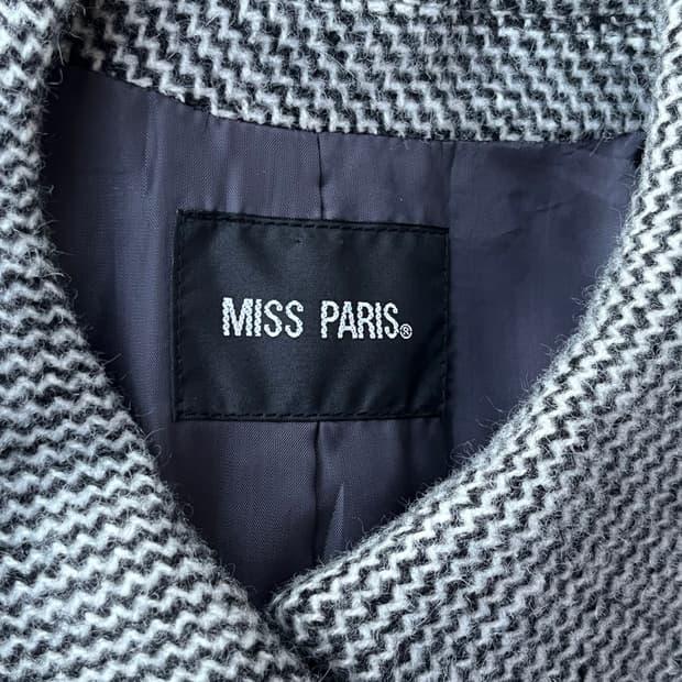MISS PARIS 헤링본 울혼방 테일러드 코트 7