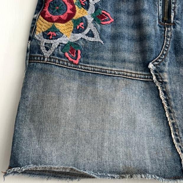 Desigual 데님 자수 스커트 5