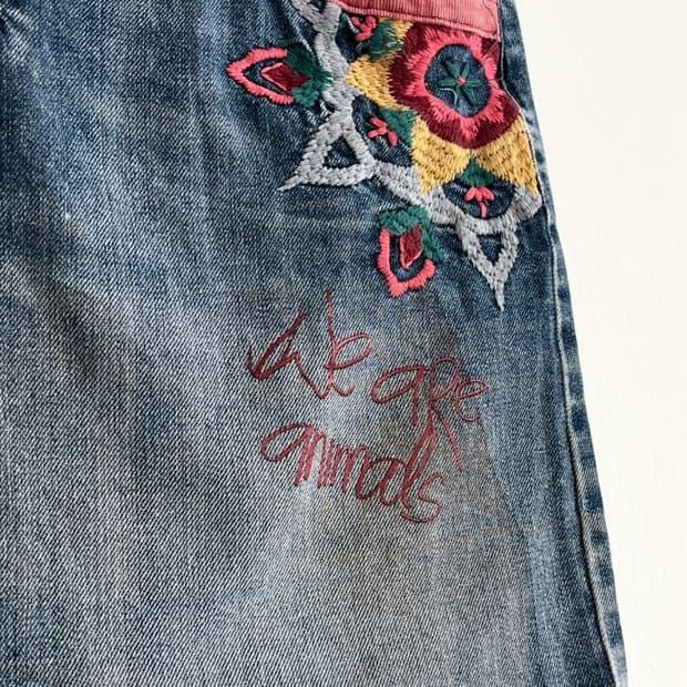 Desigual 데님 자수 스커트 6