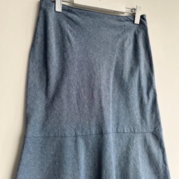 Laura Ashley 데님 자수 스커트 3