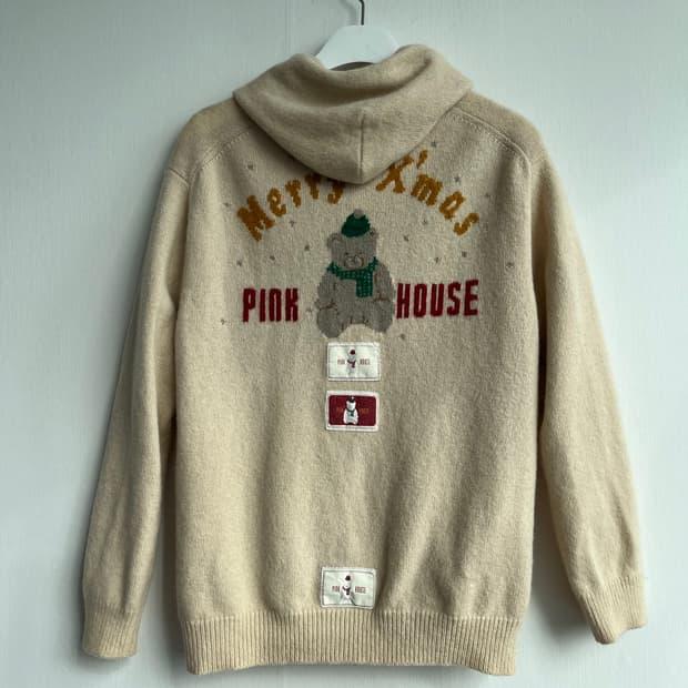PINK HOUSE 노르딕 베어 후드 가디건 5