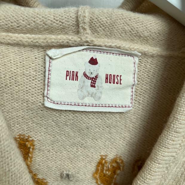 PINK HOUSE 노르딕 베어 후드 가디건 7