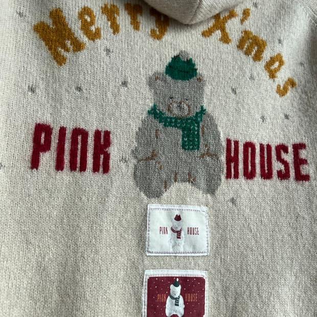 PINK HOUSE 노르딕 베어 후드 가디건 6