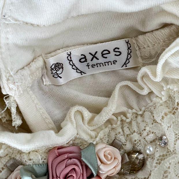 Axes femme 로즈 레이스 긴팔 7