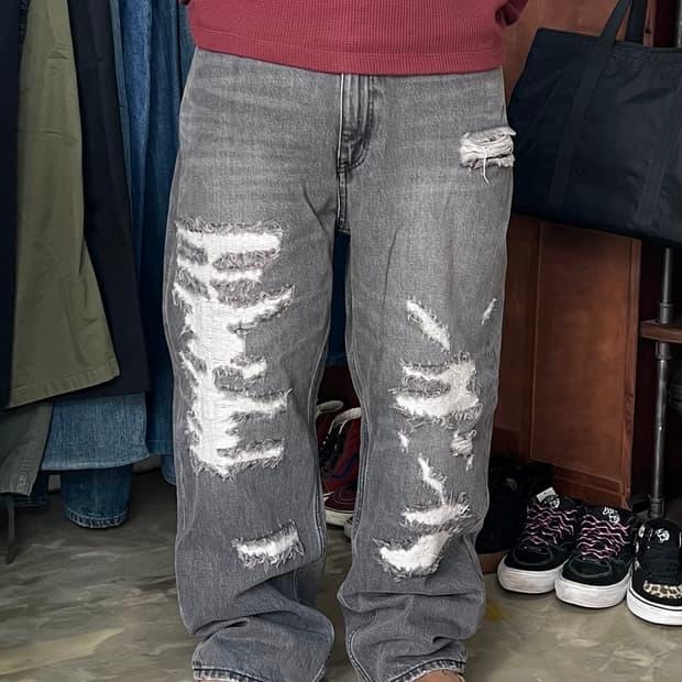 XLARGE 엑스라지 블랙 데님팬츠 36 3