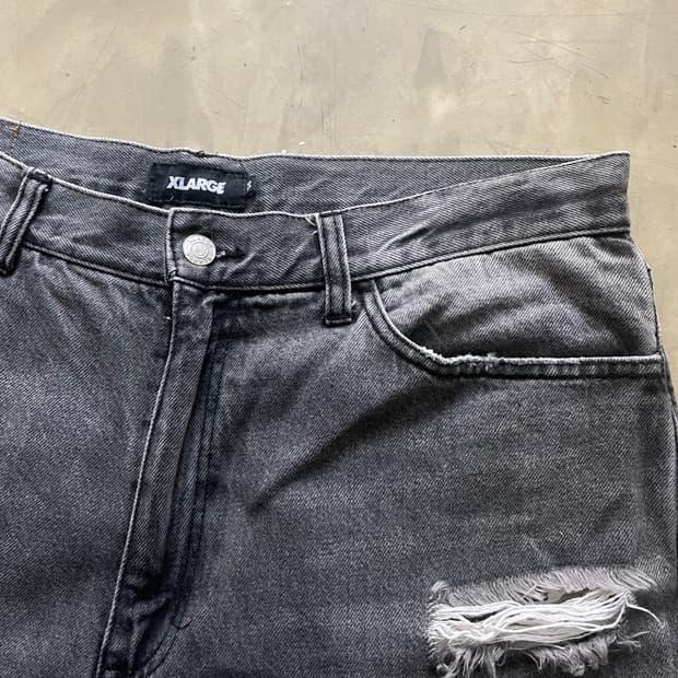 XLARGE 엑스라지 블랙 데님팬츠 36 5