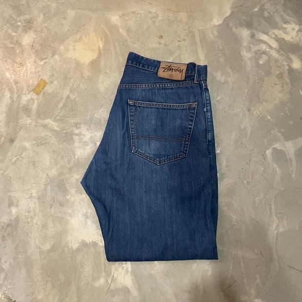 90‘s Old Stussy Denim Pants MADE IN USA 2