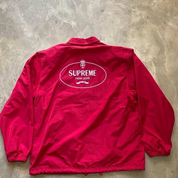 Supreme Crest Coaches Jacket Red 24FW 7