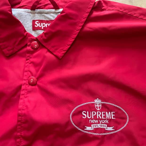Supreme Crest Coaches Jacket Red 24FW 6
