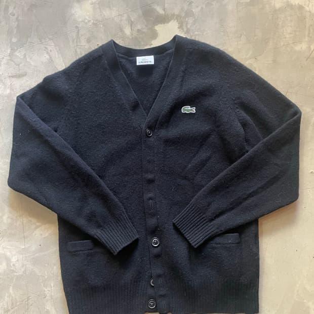 라코스테 made in japan 울 가디건 블랙 2