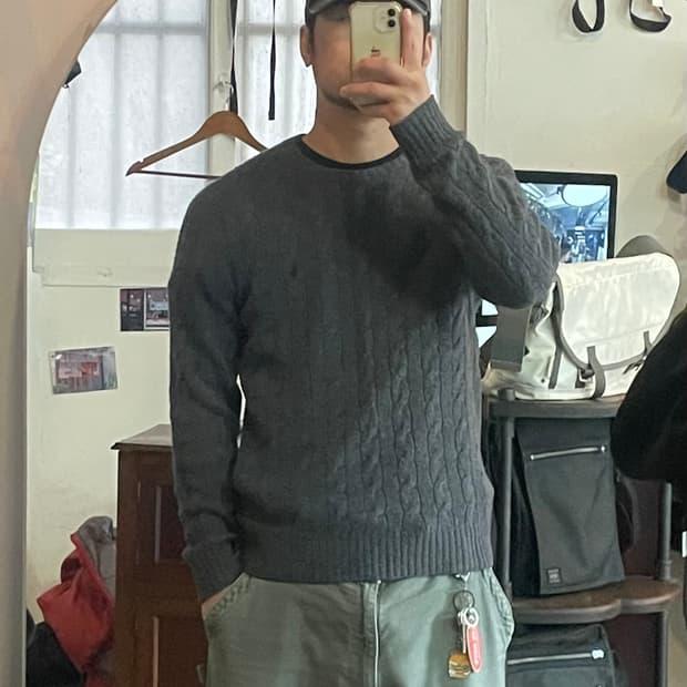 폴로 그레이 니트 S 2