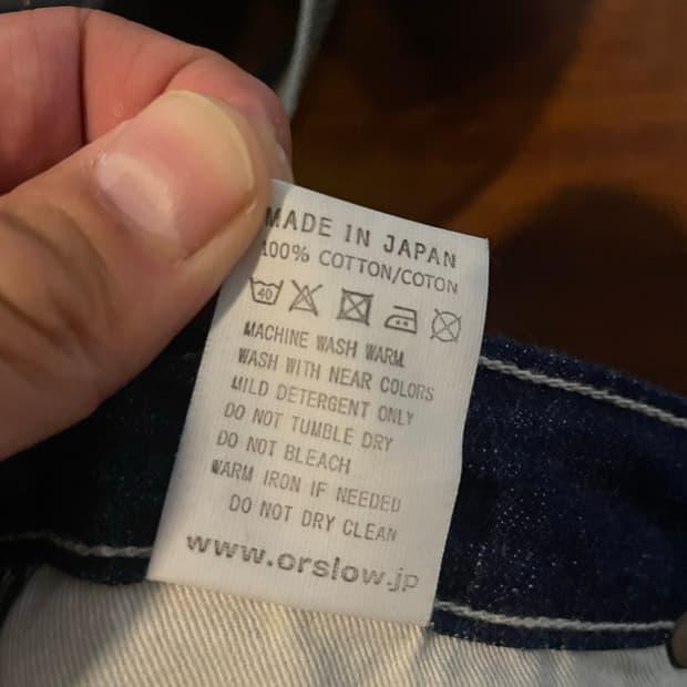 Orslow made in japan 카펜터 데님 6