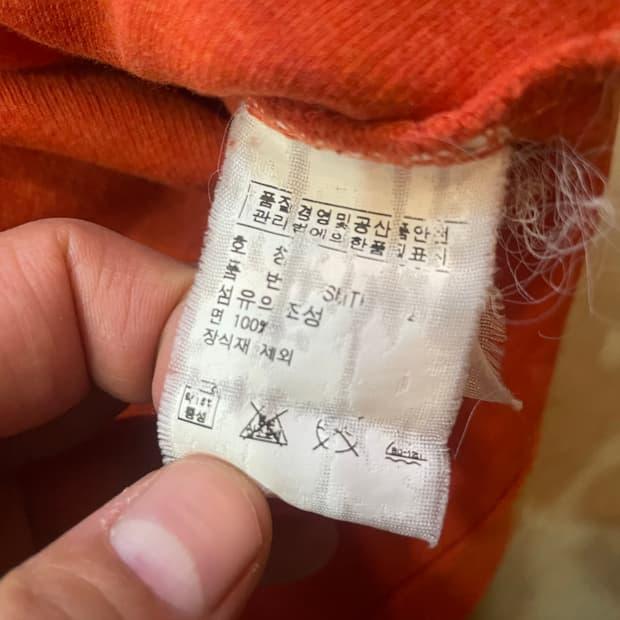 폴로 오렌지 반집업 니트 XL 8