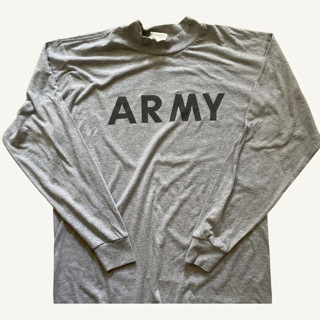 ARMY 그레이 롱 슬리브 L 1