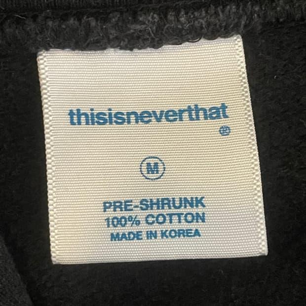 Thisisneverthat 디스이즈네버댓 블랙 후드 M 5