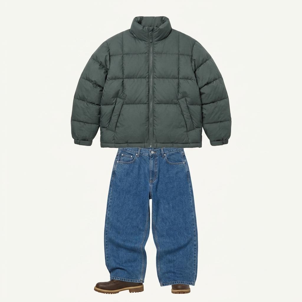 NAUTICA 노티카 올드스쿨 리버시블 패딩 L 1