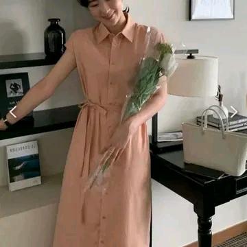 모아빈 민소매 셔츠 롱 원피스 3