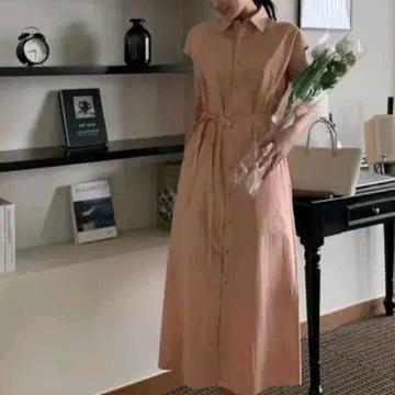 모아빈 민소매 셔츠 롱 원피스 2