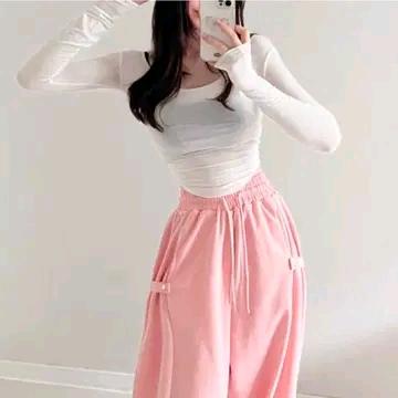 핑크 트레이닝 팬츠 댄스 의상 2