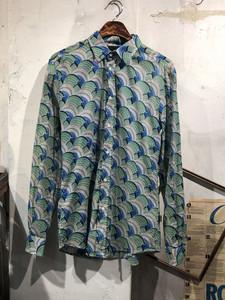 Just Cavalli green patterned shirt 2