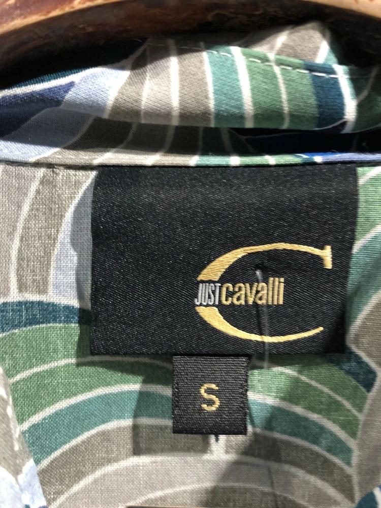 Just Cavalli green patterned shirt 5