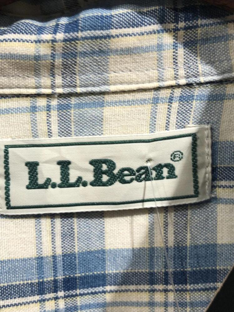 L.l.bean light blue check shirt 5