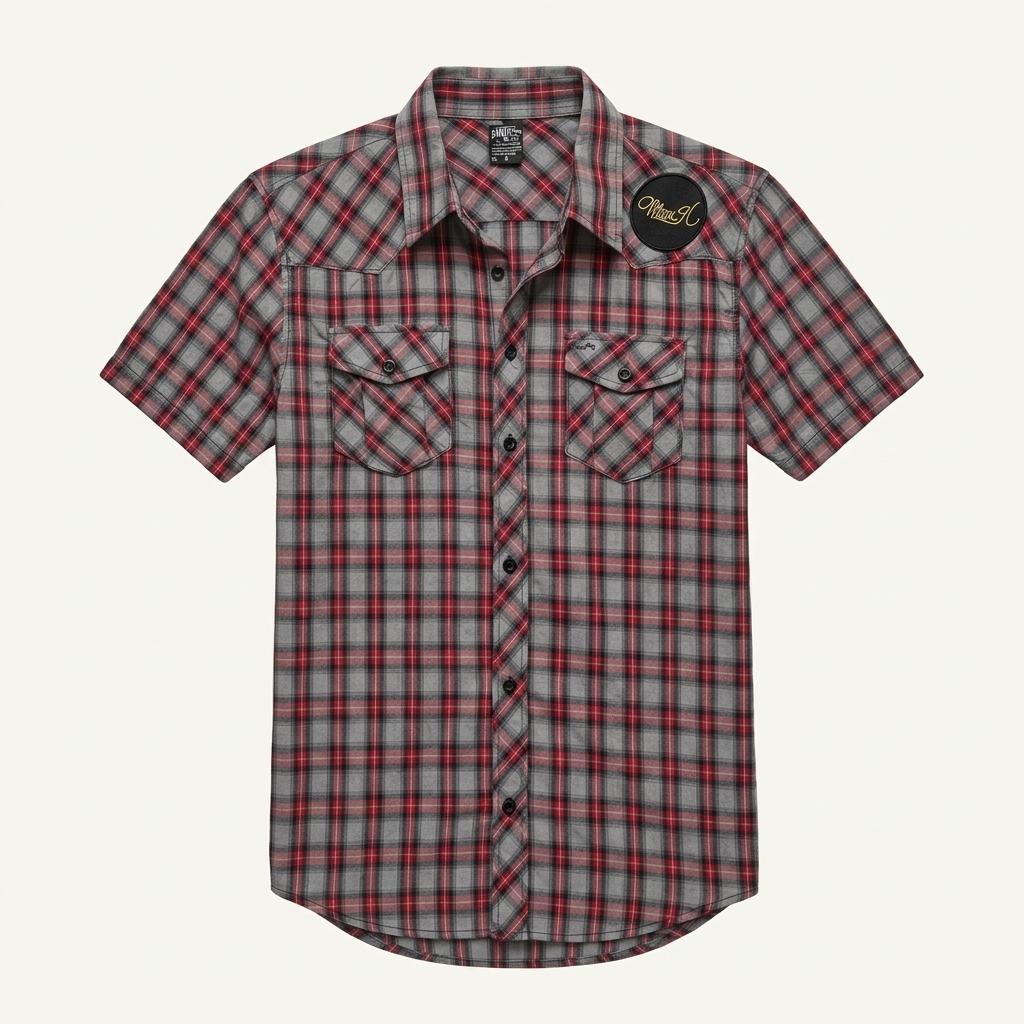 Russ.k red short sleeve shirt 1