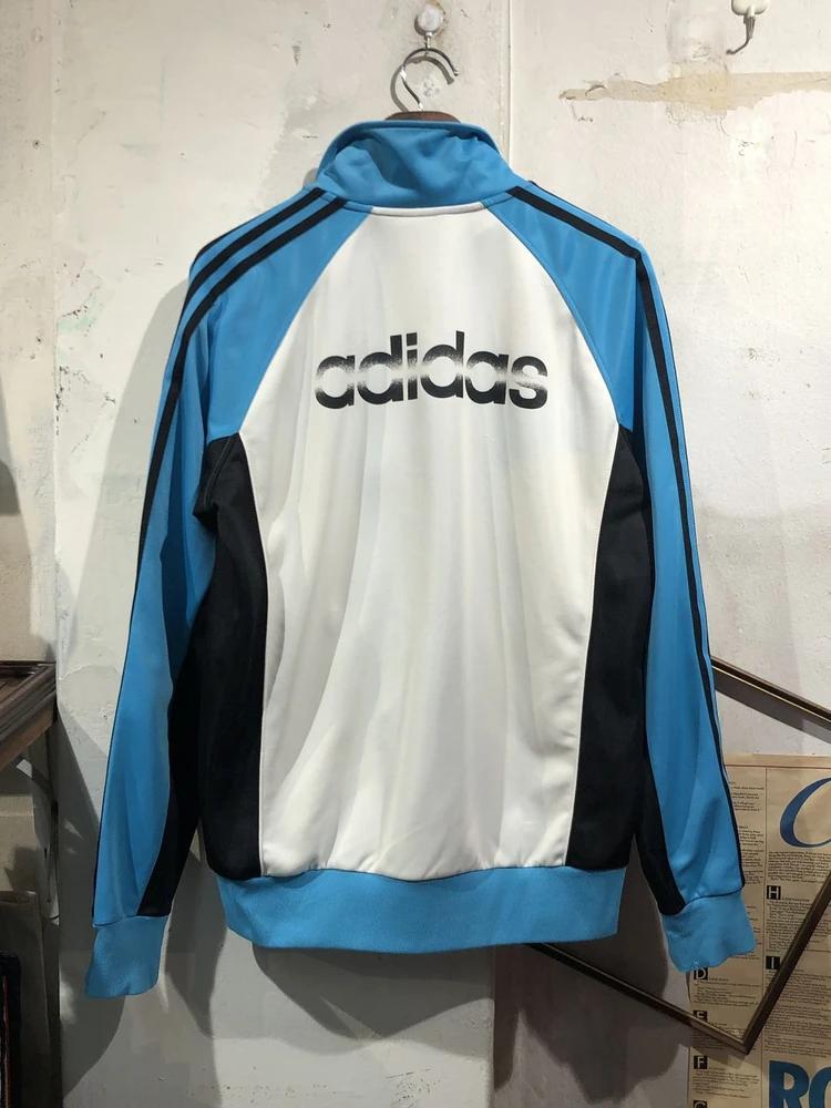 Adidas sky blue high neck track jacket 4