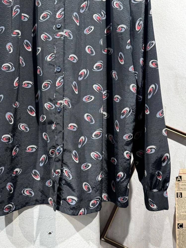 Black patterned blouse 6