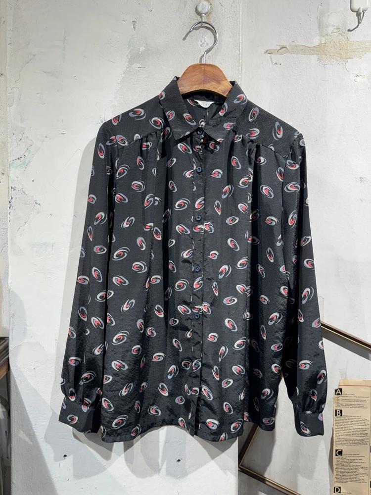 Black patterned blouse 5