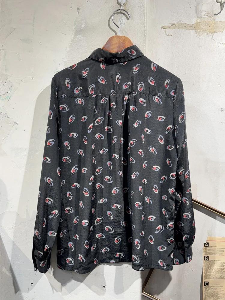 Black patterned blouse 8