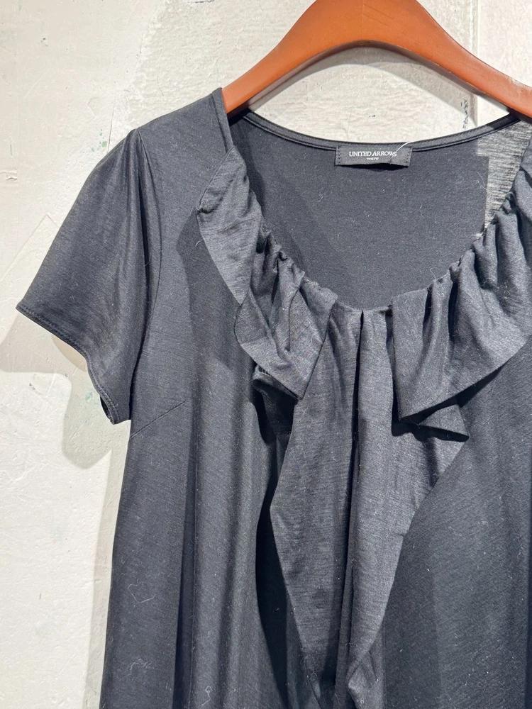 United Arrows ruffled short sleeve t-shirt 4