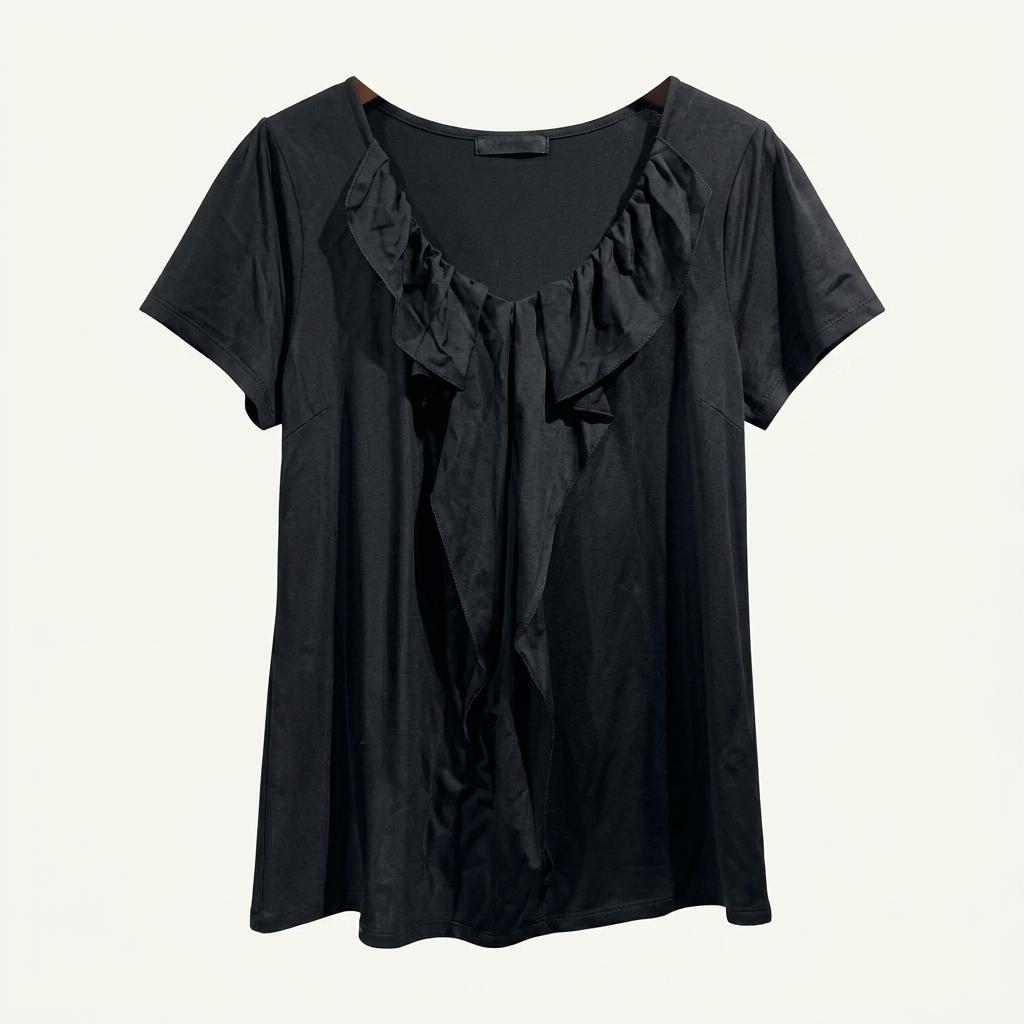 United Arrows ruffled short sleeve t-shirt 1