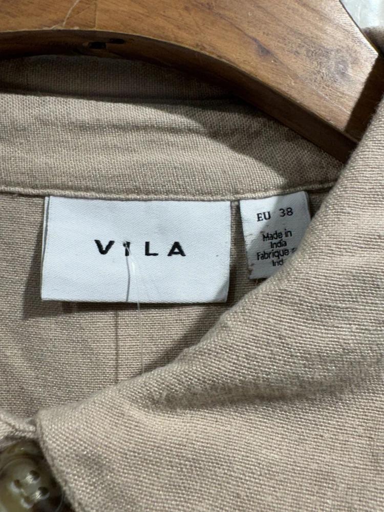 Vila beige long sleeve shirt 7