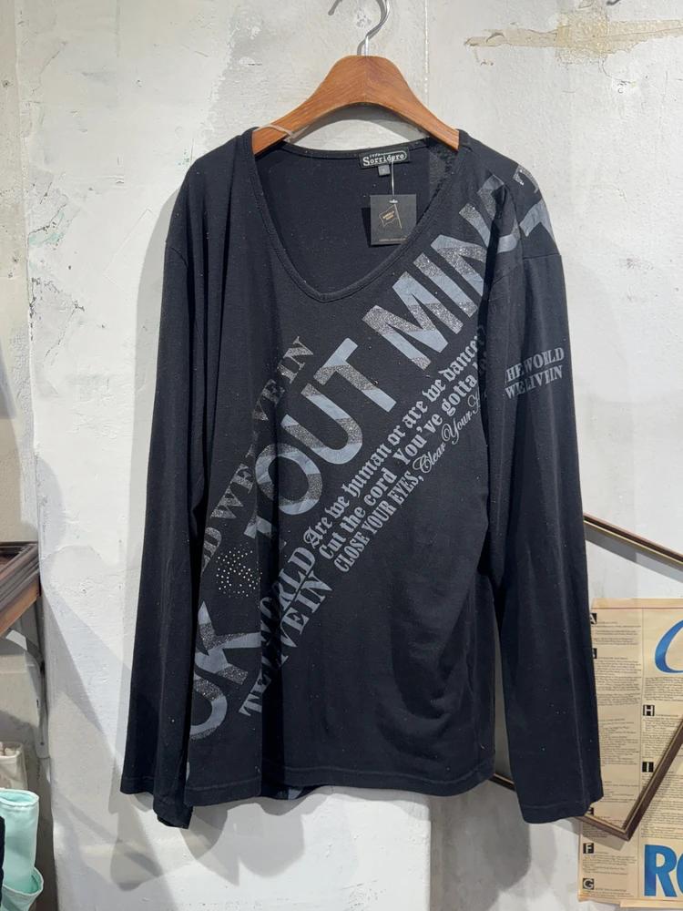 Sorridere black long sleeve t-shirt 4