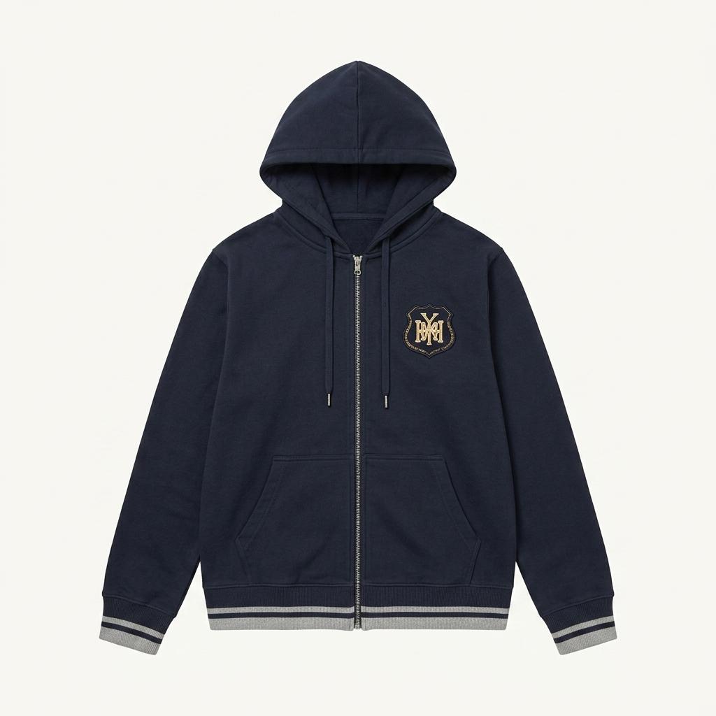 Tommy Hilfiger navy zip-up hoodie 1
