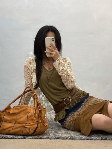 Ivory floral crochet cardigan 11
