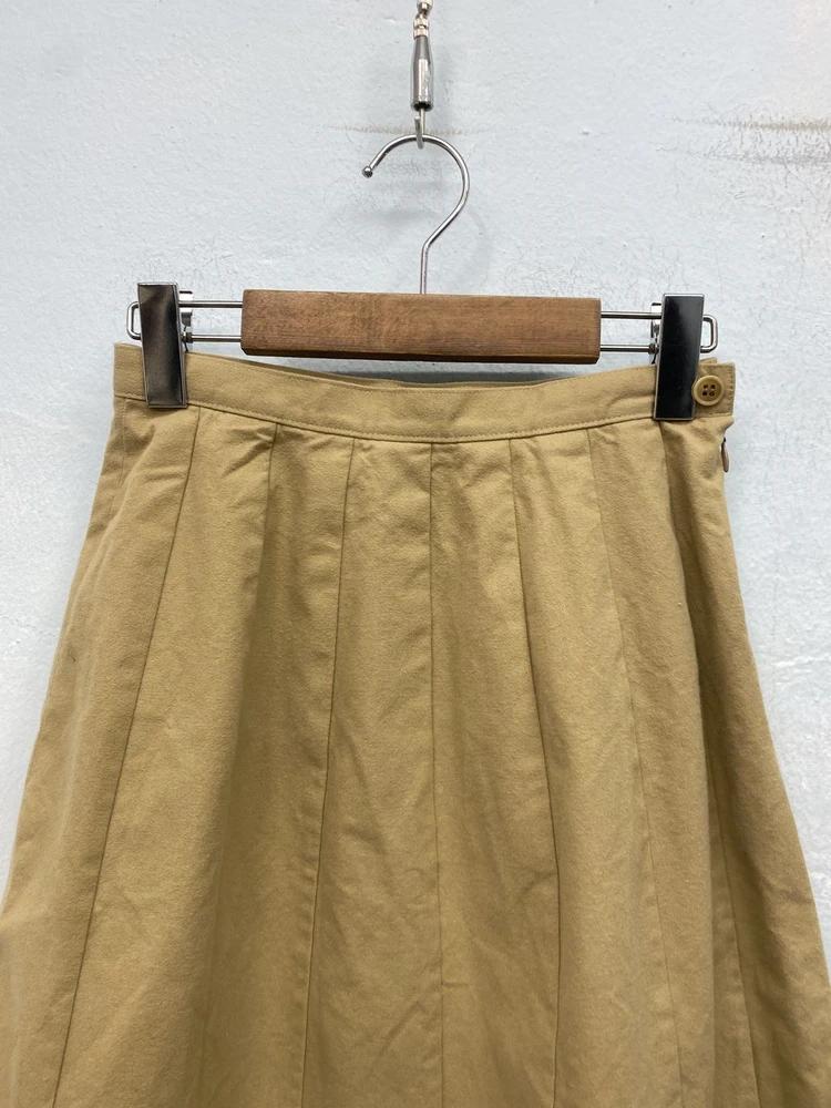 Hiromichi Nakano beige flared tassel skirt 7