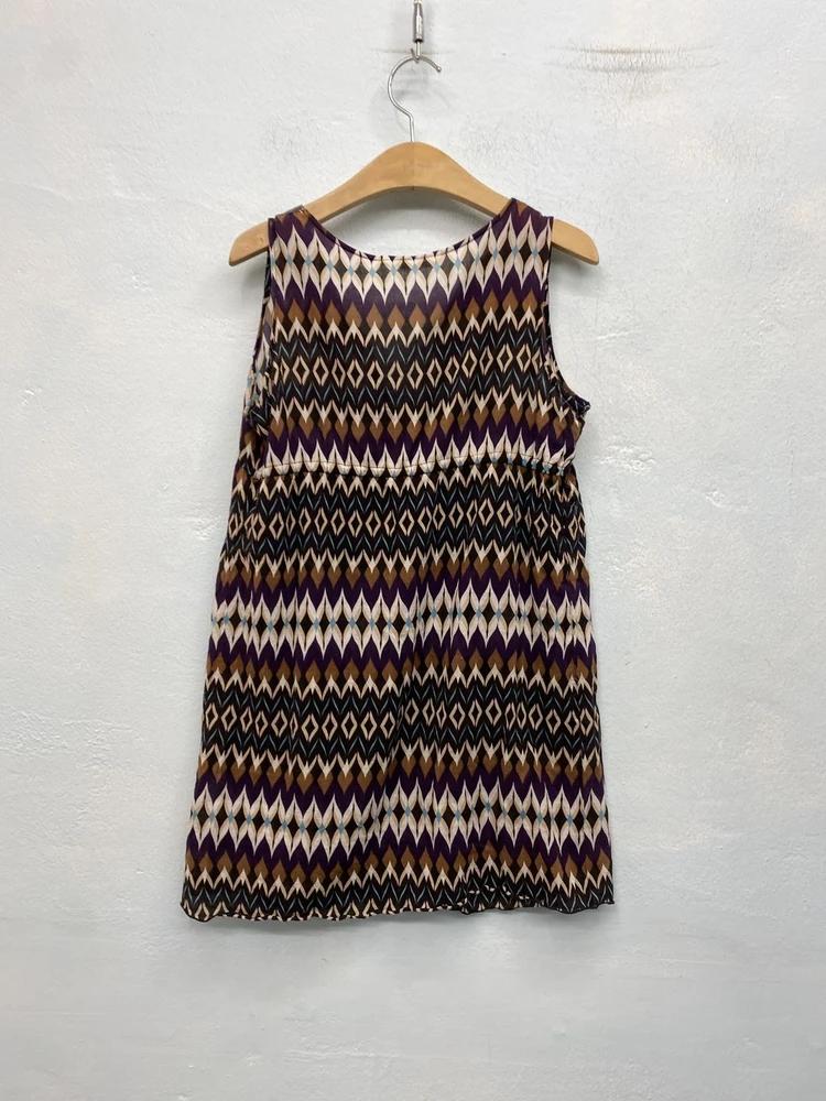 Multicolor geometric print sleeveless tunic 9