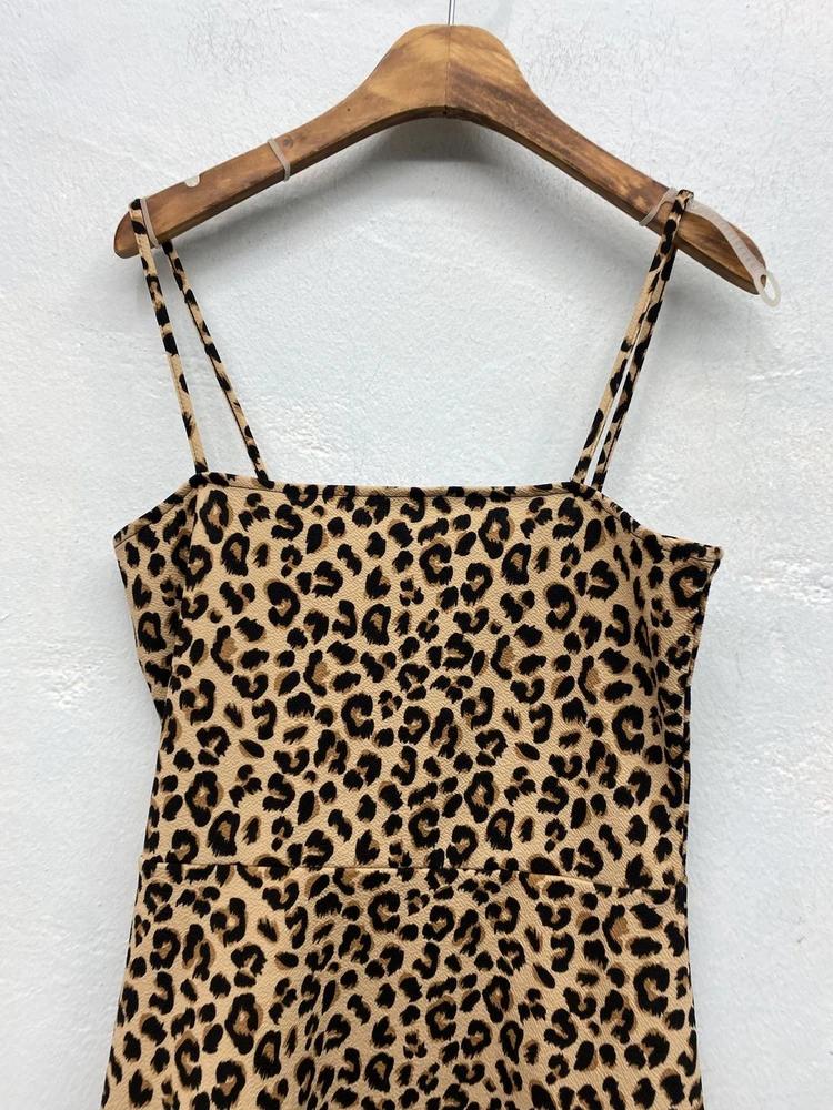H&m brown leopard mini onepiece 7